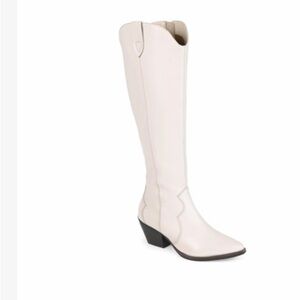 Tall wide calf bone cowboy boots (send offer!)